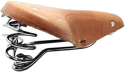 UNISTRENGH English Vintage Bicycle Saddle Touring City Saddle Comfortable Comfort Leather Bicycle