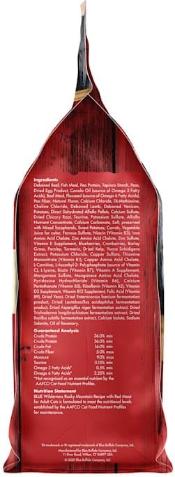 Blue Buffalo Wilderness Adult Dry Cat Food, Rocky Mountain Recipe, Chicken-Free & Grain-Free Recipe