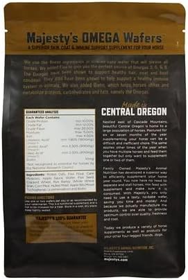 Majesty's Omega Wafers - Superior Horse/Equine Skin, Coat, and Immune Support Supplement - Omega 3