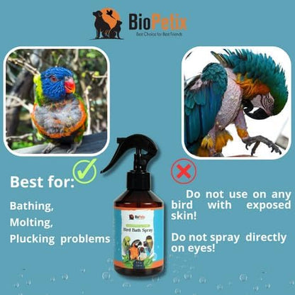 Eucalyptus and Thyme Extract Bird Bath Spray I Special Herbal Formula for Vibrant and Healthy
