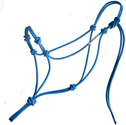 Horse Rope Training Halter - 4 Knot 1/4" Stiff Halter Cord - Used by Famous Trainers Multiple Sizes