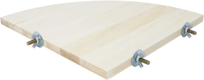 Wontee Bird Perch Stand 2 Pack Wooden Platform Corner Ledge for Budgies Cockatiels Conures African