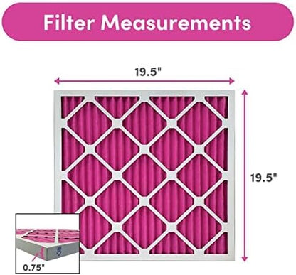 Colorfil 20x20x1 Air Filter (2-Pack) | Made in the USA | Color Changing | Remove Cat and Dog Odor |