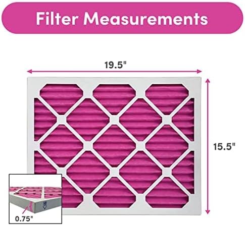 Colorfil 16x20x1 Air Filter (6-Pack) | Made in the USA | Color Changing | Remove Cat and Dog Odor |