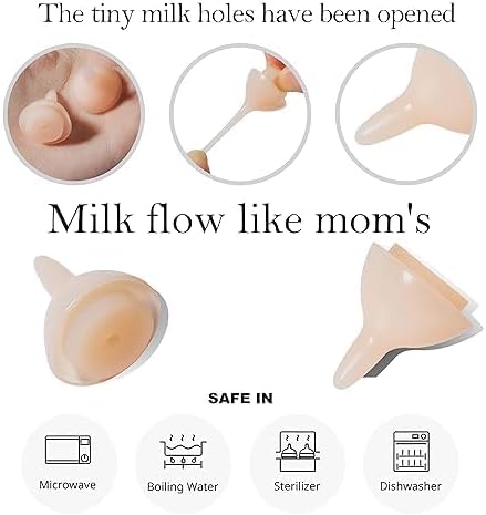 Silicone Feeding Nipples and Syringes for Newborn Kittens, Puppies, Small Animals, Rabbits Dongdong
