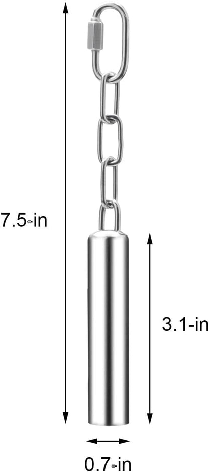 Stainless Steel Bell Toy Bird Cage Hanging Bite Toy for Parrot Parakeet Budgie Cockatiel Conure
