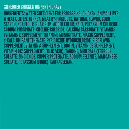 A Strong Heart Canned Wet Cat Food, Shredded Chicken Dinner in Gravy - 5.5 oz Cans (Pack of 24)