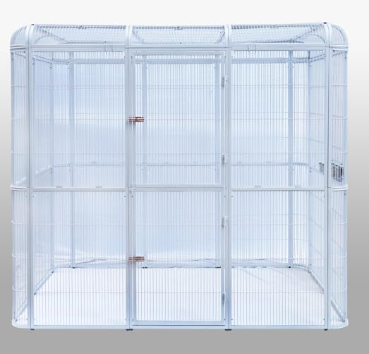 SENY Heavy Duty Large Walk-in Bird Aviary Cage, 79H x 86W x 62D inches, for Parrots, Macaws