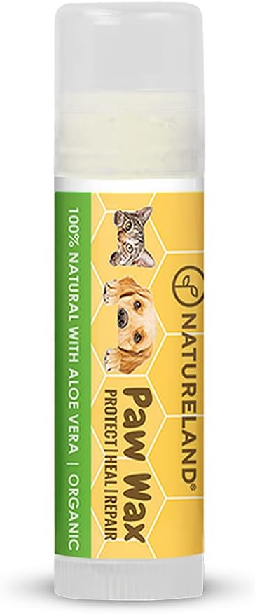 [8 OZ/0.18 OZ/0.36 OZ] Natureland Organic Paw Wax for Dogs and Cats, Natural Outdoor Protection to