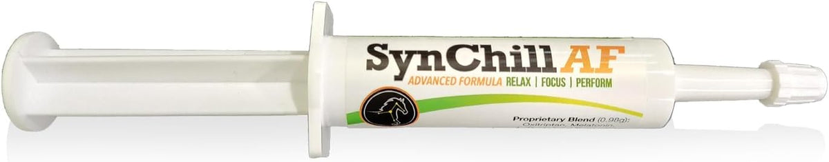 SynChill AF Calming Gel for Nervous Horses - Single Serving - Advanced Formula with L-Theanine