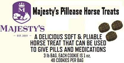 Majesty's PillEase Horse Treats | A Delicious Soft and Pliable No Bake Cookie Horse Treat | Makes