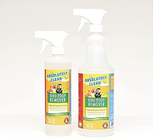 Absolutely Clean Amazing Bird Poop Remover - Just Spray/Wipe - Safely & Easily Removes Bird Messes