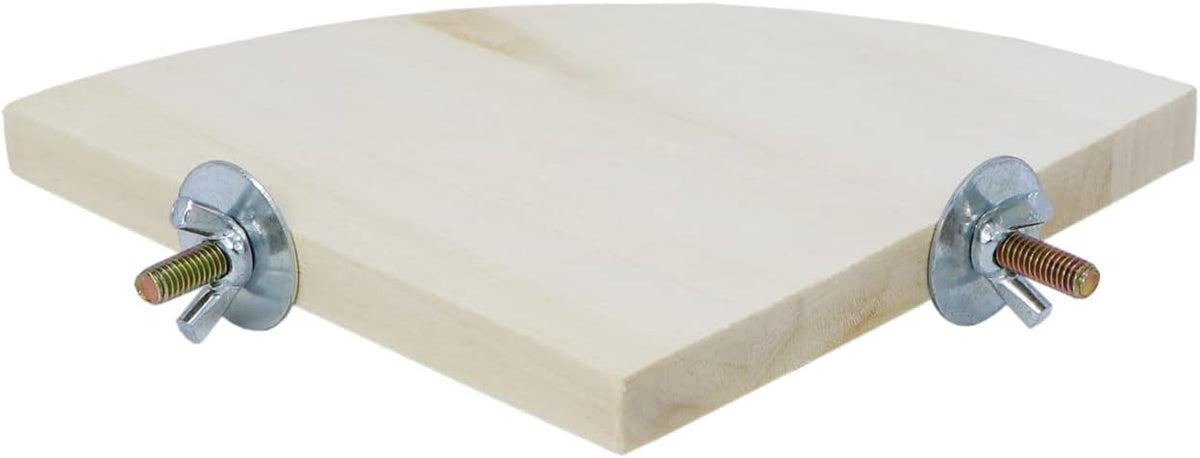 Wontee Bird Perch Stand 2 Pack Wooden Platform Corner Ledge for Budgies Cockatiels Conures African