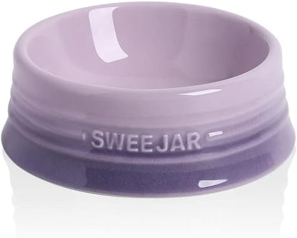 Sweejar Gradient Dog Bowl, Ceramic Dog Food Dish for Puppy and Kitten, Porcelain Pet Bowl for Food