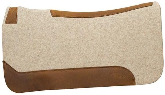 Weaver Equine 30" x 30" Contoured Wool Blend Felt Horse Saddle Pad, Shock Absorbing Western Saddle