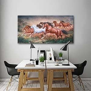 Yxbhhym-Large Size Running Horse Wall Art Pictures Animal Canvas Print Art Horse Paintings Poster