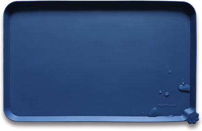 Hoki Found X-Large Silicone Pet Food Mats - Non Slip Dog Cat Bowl Placemats - Waterproof Dog Cat