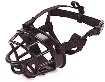 Basket Dog Muzzles-Soft Adjustable Breathable Mask Anti Biting Chewing Barking Training Dog Muzzle