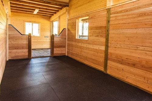 American Floor Tiles - Heavy Duty Stall Tiles - Stable/Horse Tiles - Thick, Durable Rubber Flooring