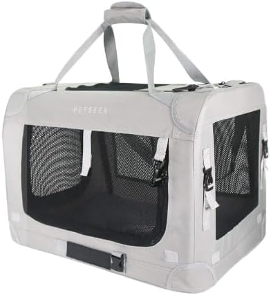 Extra Large Cat Carrier Soft Sided, Portable Small Dog Carrier for 2 Cats, 24"x16.5"x16" Car Travel