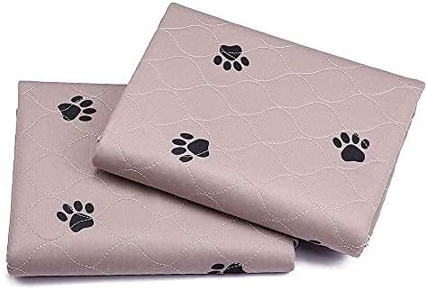 Washable Dog Pee Pads with Puppy Grooming Gloves,Puppy Pads,Reusable Pet Training Pads,Large Dog