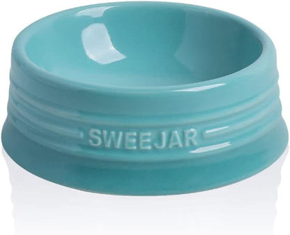 Sweejar Gradient Dog Bowl, Ceramic Dog Food Dish for Puppy and Kitten, Porcelain Pet Bowl for Food