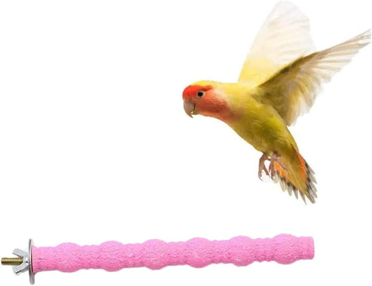 Litewoo Bird Perch Paw Beak Grinding Stick Grit Stand for Parrot Budgies Parakeet Cockatiels Conure