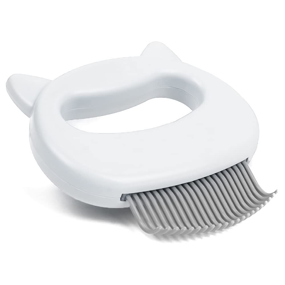 Leo's Paw The Original Pet Hair Removal Massaging Shell Comb Soft Deshedding Brush Grooming and