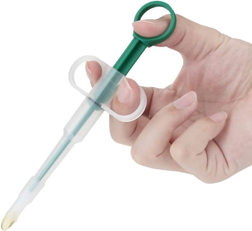Green Medicine Feeder for Pets, Pill Guns for Dog and Cat, Pet Medical Feeding Dispenser Tool for