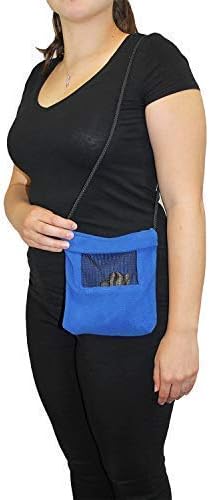Exotic Nutrition Economy Carry Bonding Pouch (Blue) - for Sugar Gliders, Squirrels, Marmosets