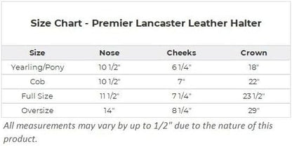 Dura-Tech Premier Lancaster Leather Halter for Horses | Simple Economy Leather Halter with