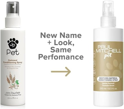 Paul Mitchell Pet Soothing Oatmeal Conditioning Spray, Gentle Formula, Grooming Spray for Dogs, 8.5