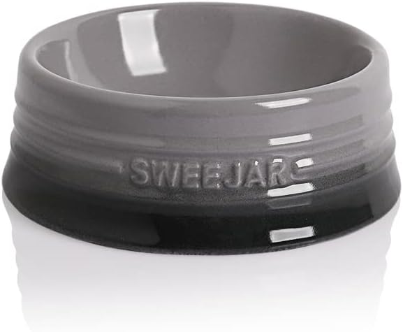 Sweejar Gradient Dog Bowl, Ceramic Dog Food Dish for Puppy and Kitten, Porcelain Pet Bowl for Food