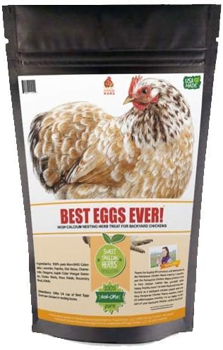 Pampered Chicken Mama Best Eggs Ever! Nesting Herbs for Chickens (4 Pounds) Calcium Supplement for