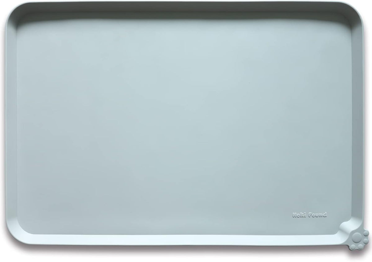 Hoki Found XX-Large Silicone Pet Food Mats Tray - Non Slip Pet Dog Cat Bowl Mats Placemat - Pet