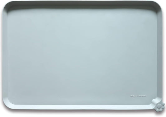 Hoki Found XX-Large Silicone Pet Food Mats Tray - Non Slip Pet Dog Cat Bowl Mats Placemat - Pet