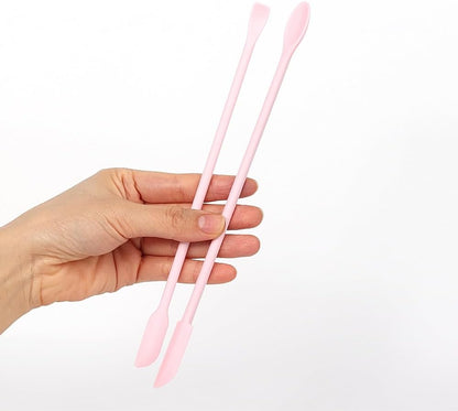 2Pcs Reptile Powder Fruit Mixing Stirring Food Feeding Spoon fit Crested Gecko Gargoyle Bearded