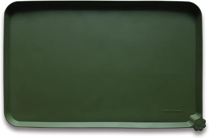 Hoki Found XX-Large Silicone Pet Feeding Mats - Non Slip Cat Dog Bowl Mats - Waterproof for Carpet