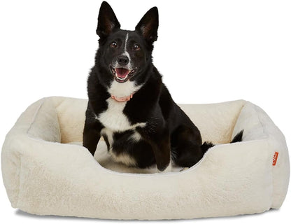 FUZI Luxury Aesthetic Dog Bed for Large Dogs with Washable Cover, Pet Couch, Pet Bed with Sides