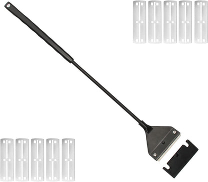 Algae Scraper for Glass Aquarium,Aquarium Razor Scraper with 10 Replaceable Blades,Aquarium