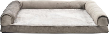 Amazon Basics Dog Bed with Cooling Gel Memory Foam, Pressure-Relief Support for Dogs up to 90lbs