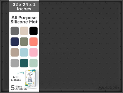 32x24x1” XL Dog Food Mat - All Purpose Under Sink Liner, Washer and Dryer Covers for The Top