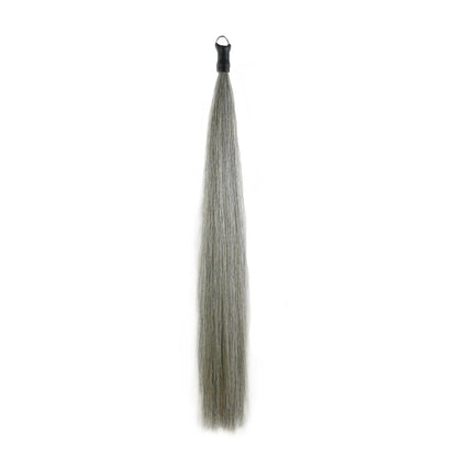 Horse Tail Extension with Braided Horsehair Loop, Blunt Cut Bottom, 3/8 lb, 28-30 inches (Medium