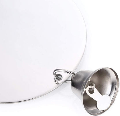 Hypeety Pet Bird Mirror Toy with Bells Hanging Toy for Parakeet Cockatiel Conure Lovebirds Finch