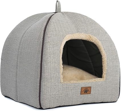 Cat Bed for Indoor Cats - Cat Cave Beds Cat House Cat Tent with Removable Washable Cushioned
