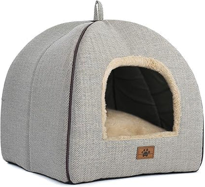 Cat Bed for Indoor Cats - Cat Cave Beds Cat House Cat Tent with Removable Washable Cushioned
