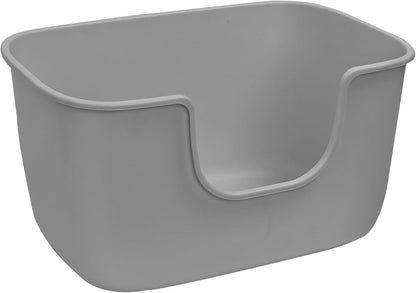 SpaceTime Extra Large Litter Box with High Sides,XL Low Entry Multi Cat Litter Pan for