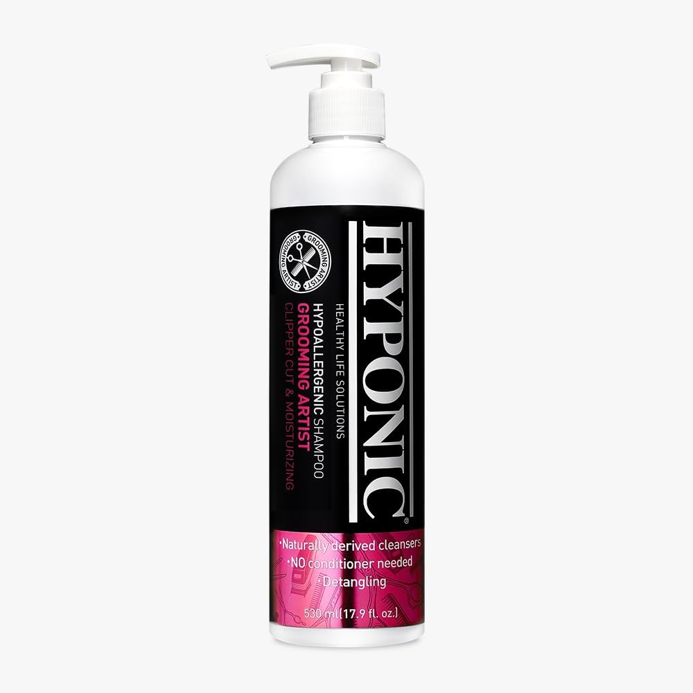 HYPONIC Grooming Artist Shampoo - Hypoallergenic Pet Shampoo for Groomers (Clipper Cut &