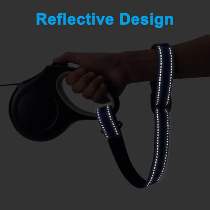 PetBonus Short Dog Leash, Safety Wrist Strap for Retractable Dog Leash, Reflective Design and