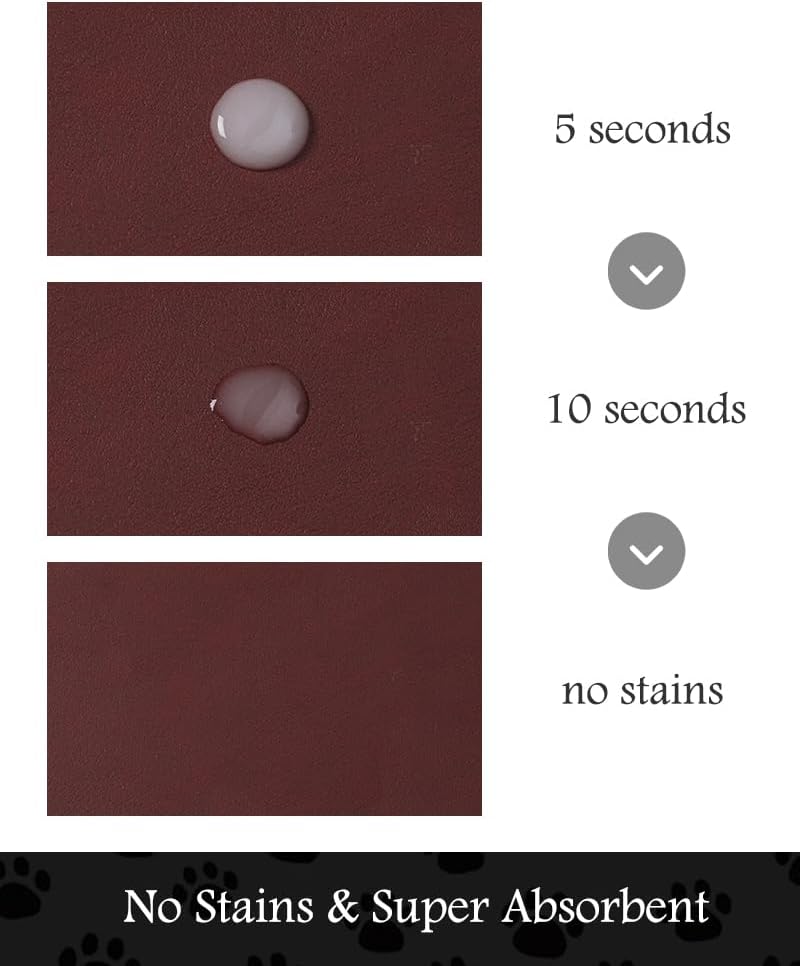 Pet Feeding Mat-Absorbent Dog Mat for Food and Water Bowl-No Stains Quick Dry Water Dispenser